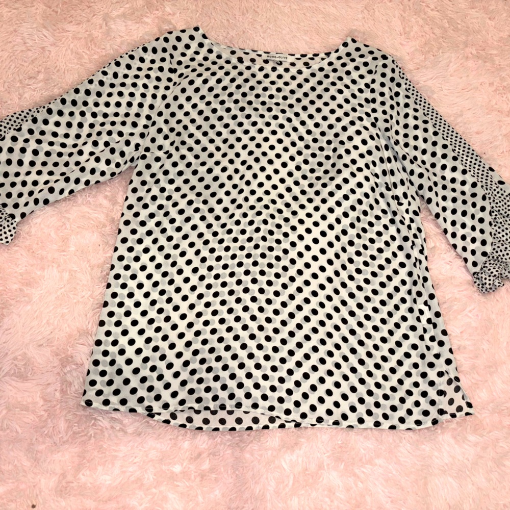 Polka dot blouse